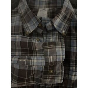 Brooks Brothers Mens X Large Button Down Collared Shirt Long Sleeve Plaid Regent